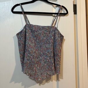 Floral Pleated Women's Top